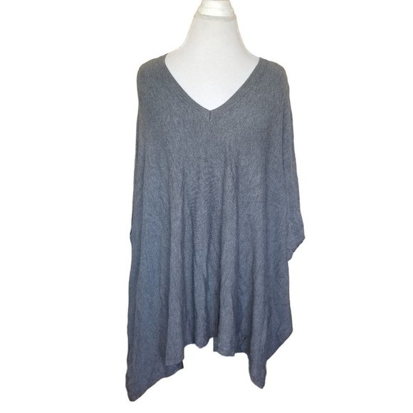 Masai Gray Oversized Poncho Sweater‎ Stretchy Loungewear Large Viscose - Picture 1 of 6